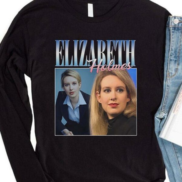 Elizabeth Holmes Theranos Founder 90s Retro Vintage Shirt