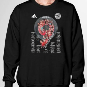 Original FC Bayern Muchen 2020-2021 Deutscher Meister signatures adidas shirt 2