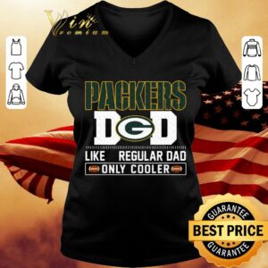 Official Green Bay Packers Dad Like A Regular Dad Only Cooler Green Bay Packers NFL Football Team Father's Day Shirt 1