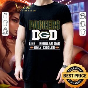 Official Green Bay Packers Dad Like A Regular Dad Only Cooler Green Bay Packers NFL Football Team Father's Day Shirt 2
