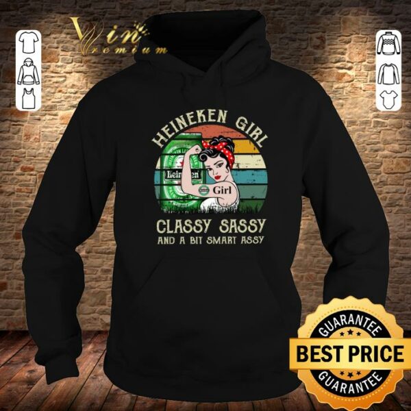 Awesome Heineken Girl Classy Sassy And A Bit Smart Assy Matching Couples Drinking Drunker Half Shirt