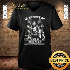 Original In Memory Of September 18 1970 Jimi Hendrix Signature Thank You For The Memories Shirt 2