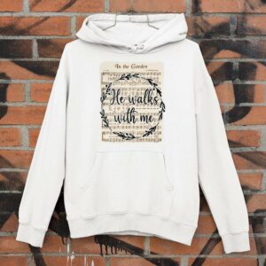 Awesome In The Garden He Walks With Me Jesus Christs Christians Shirt 3