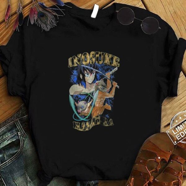 Official Inosuke Hashibira Demon Slayer Anime Characters Shirt