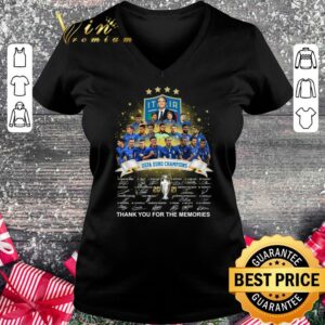 Funny Italia Champion UEFA EURO CHAMPIONS 2021 Signatures Thank You For The Memories Shirt 1