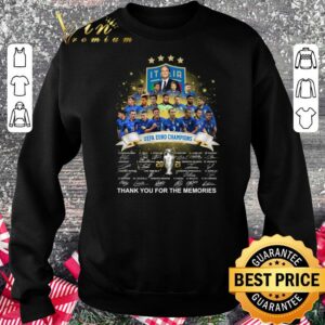 Funny Italia Champion UEFA EURO CHAMPIONS 2021 Signatures Thank You For The Memories Shirt 2