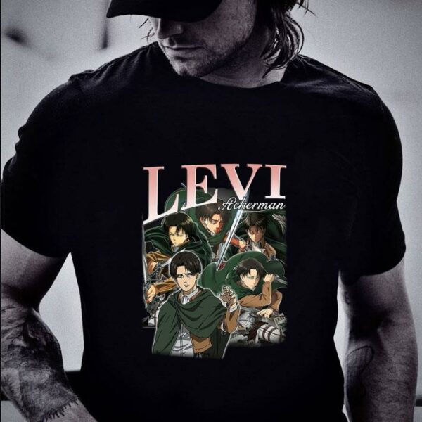 Awesome Levi Ackerman Attack on Titan anime manga AOT Captain Levi Shirt