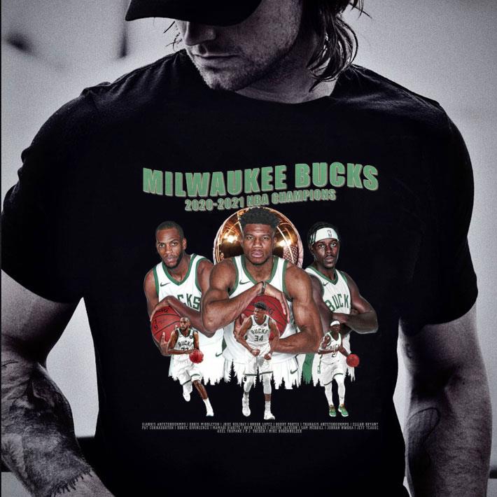 Funny Milwaukee Bucks 2020-2021 NBA Champions Shirt, Giannis Antetokounmpo, Khris Middleton, Jrue Holiday Milwaukee Bucks 2020 2021 NBA Champions Shirt Giannis Antetokounmpo Khris Middleton Jrue Holiday 2 - Funny Milwaukee Bucks 2020-2021 NBA Champions Shirt, Giannis Antetokounmpo, Khris Middleton, Jrue Holiday