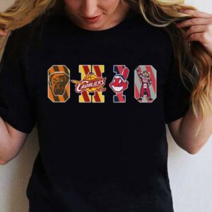 Hot Ohio Sports Teams Cleveland Indians Shirt, Cleveland Browns, Cleveland Cavaliers, Ohio State Buckeyes