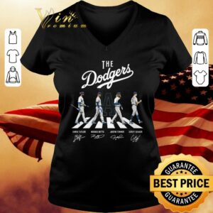 Awesome The Dodgers Abbey Road Signatures Los Angeles Dodgers Chris Taylor Mookie Betts Justin Turner Corey Seager Shirt 1