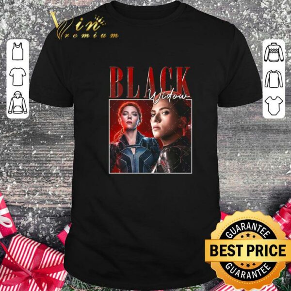 Awesome Vintage Black Widow Scarlett Johansson Homage Shirt