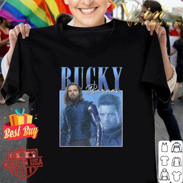 Awesome Vintage Bucky Barnes Signature The Falcon And Winter Soldier Homage Shirt