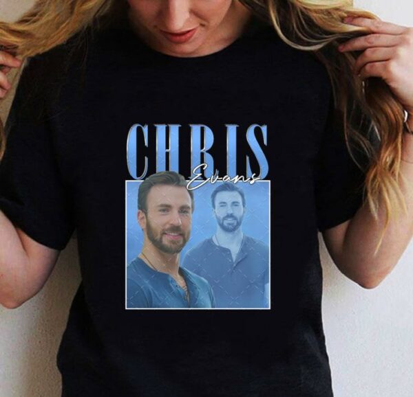 Vintage Chris Evans Captain America Homage T-Shirt