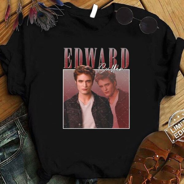 Funny Vintage Edward Cullen Robbert Pattinson Twilight Homage Shirt
