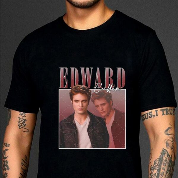 Funny Vintage Edward Cullen Robbert Pattinson Twilight Homage Shirt