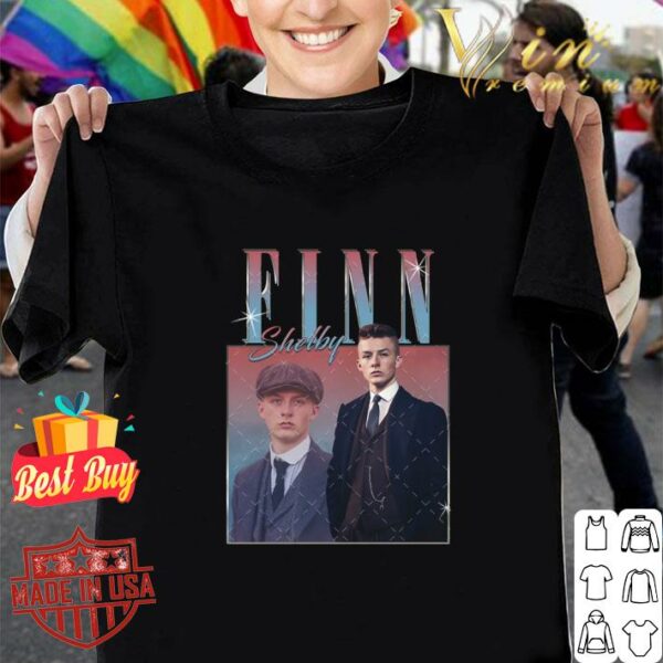 Awesome Vintage Finn Shelby Peaky Blinders Homage T-Shirt