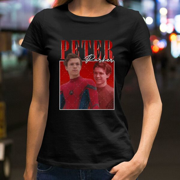 Best Vintage Peter Parker Tom Holland Spider Man Signature Homage Shirt