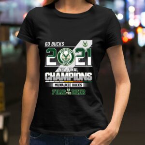 Official 2021 Go Bucks NBA Final Champions Milwaukee Bucks Fear The Deer Shirt