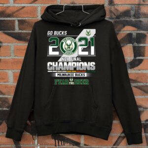Official 2021 Go Bucks NBA Final Champions Milwaukee Bucks Fear The Deer Shirt 3
