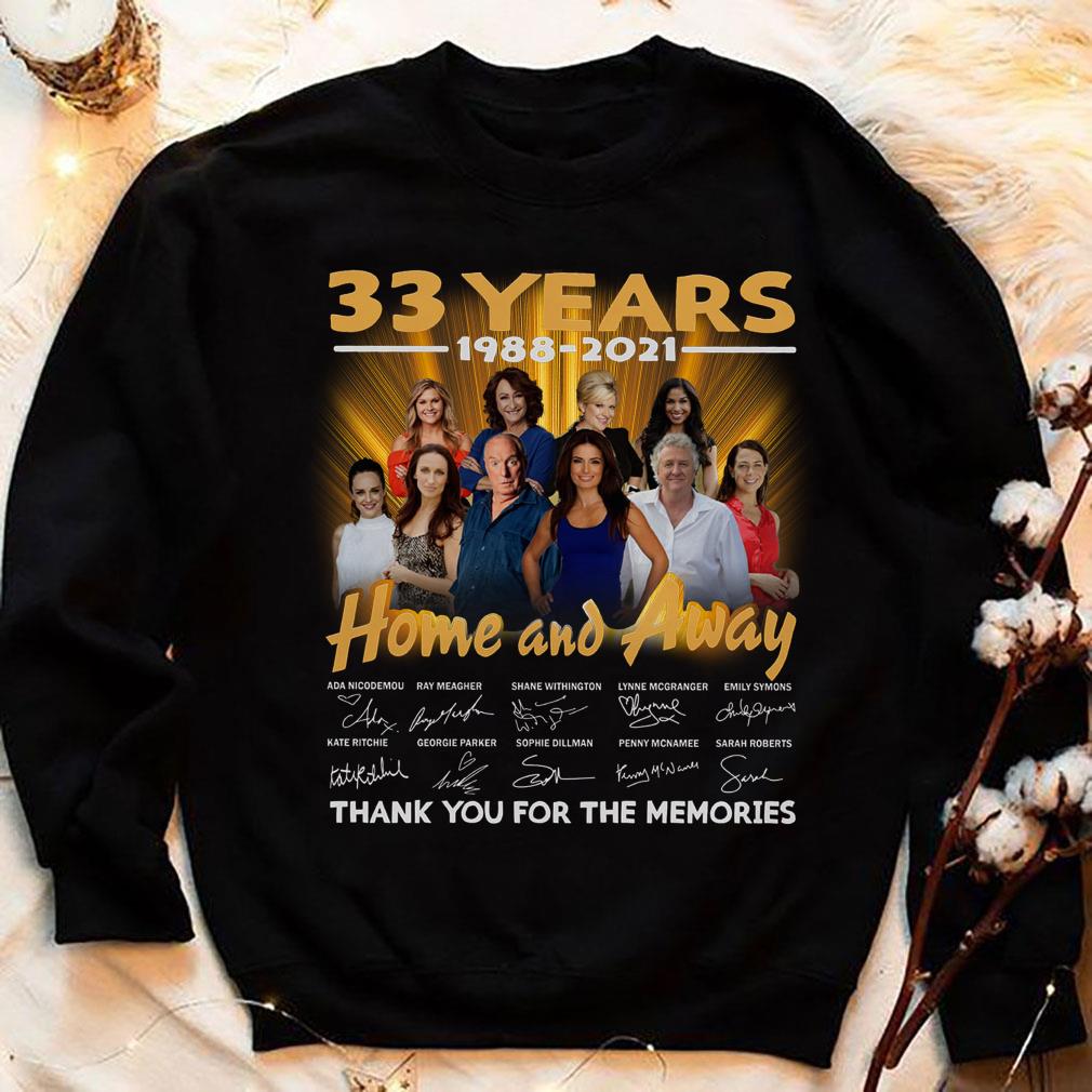 Hot 2021 Home and Away 33 years 1988-2021 signatures thank you for the memories shirt 2021 Home and Away 33 years 1988 2021 signatures thank you for the memories shirt 4 - Hot 2021 Home and Away 33 years 1988-2021 signatures thank you for the memories shirt
