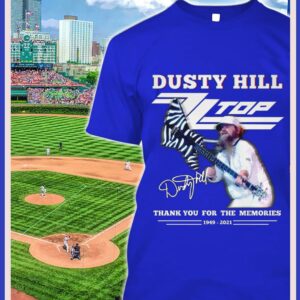 Funny 2021 RIP Dusty Hill ZZ Top band Rock Signed Thank You For The Memories Shirt 1