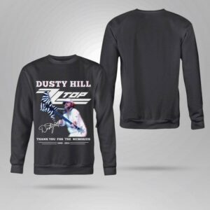 Funny 2021 RIP Dusty Hill ZZ Top band Rock Signed Thank You For The Memories Shirt 3