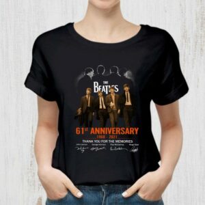 Premium 2021 The Beatles 61st anniversary 1960-2021 thank you for the memories signatures shirt