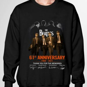 Premium 2021 The Beatles 61st anniversary 1960-2021 thank you for the memories signatures shirt 2