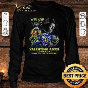 Best 2021 VR46 Signature Valentino Rossi Thank You For The Memories Shirt 3