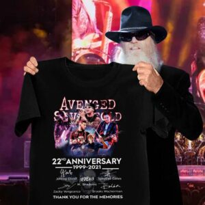 22nd Anniversary Avenged Sevenfold Band 1999-2021 Signatures Thank You For The Memories Shirt 2