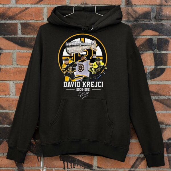Premium 46 David Krejci Boston Bruins 2006-2021 Signature Shirt