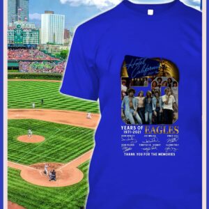 Original 50 years of 1971-2021 Eagles signatures thank you Hotel California 2021 Tour shirt 1