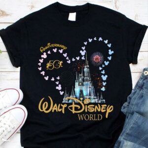 Best 50th anniversary Walt Disney World Fireworks Mickey Mouse Shirt