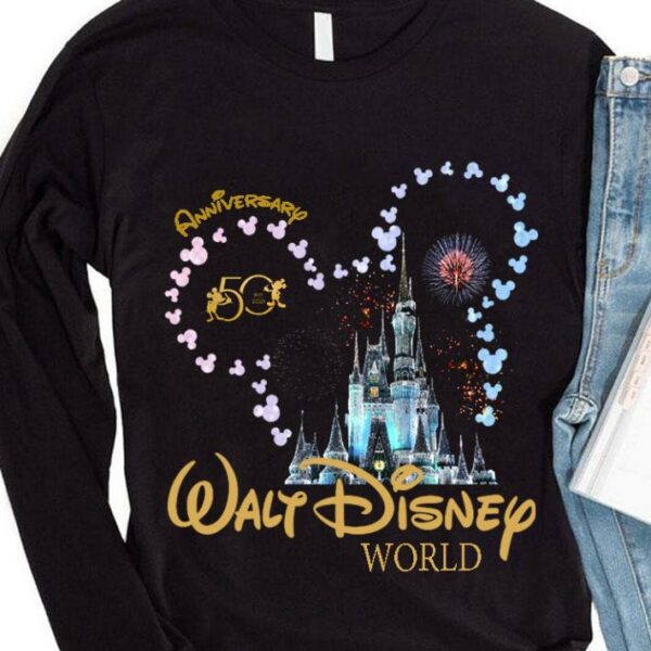 Best 50th anniversary Walt Disney World Fireworks Mickey Mouse Shirt