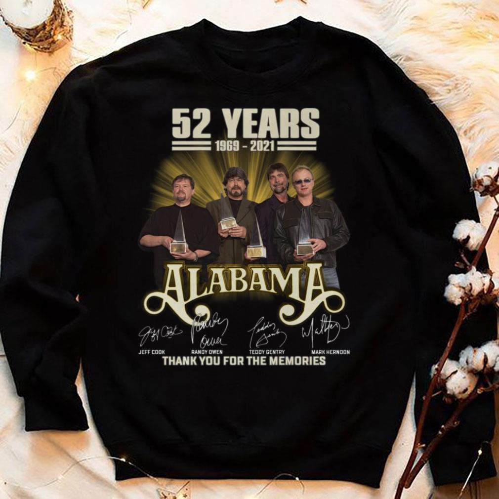 52 years 1969-2021 Alabama Band signatures thank you for the memories shirt 52 years 1969 2021 Alabama Band signatures thank you for the memories shirt 4 - 52 years 1969-2021 Alabama Band signatures thank you for the memories shirt