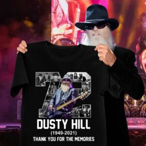 72 Years Of Dusty Hill 1949-2021 Signature Thank You For The Memories Shirt 2