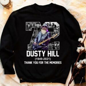 72 Years Of Dusty Hill 1949-2021 Signature Thank You For The Memories Shirt 3