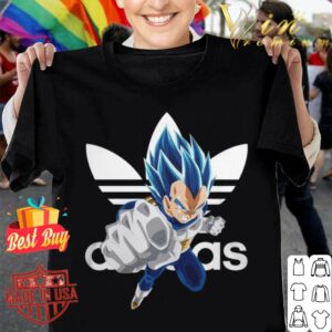 Official Adidas Dragon Ball Vegeta Super Saiyan Blue Evolved Shirt
