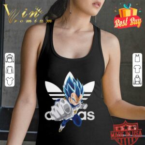 Official Adidas Dragon Ball Vegeta Super Saiyan Blue Evolved Shirt