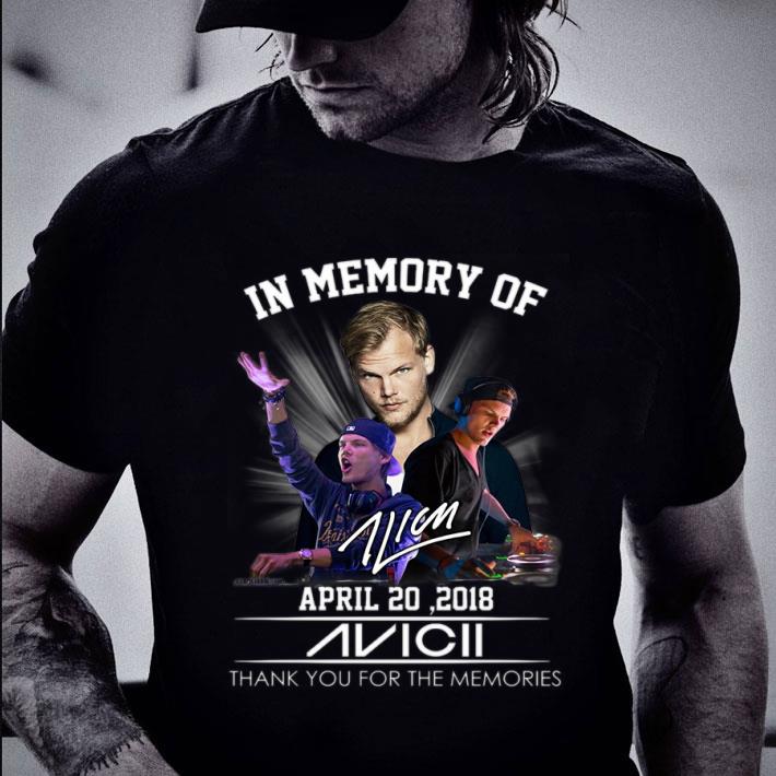 Official Avicii In Memory Of April 20 2018 thank you for the memories signature shirt Avicii In Memory Of April 20 2018 thank you for the memories signature shirt 2 - Official Avicii In Memory Of April 20 2018 thank you for the memories signature shirt