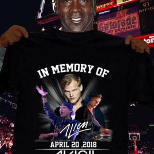 Official Avicii In Memory Of April 20 2018 thank you for the memories signature shirt 2