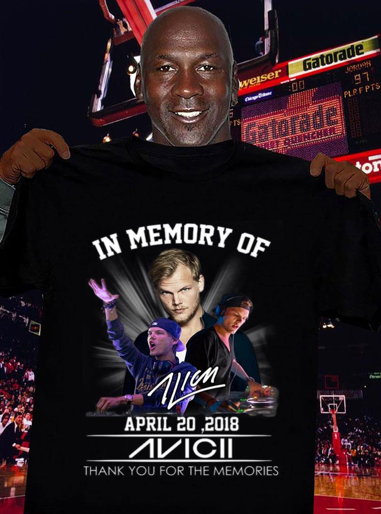 Official Avicii In Memory Of April 20 2018 thank you for the memories signature shirt Avicii In Memory Of April 20 2018 thank you for the memories signature shirt 3 - Official Avicii In Memory Of April 20 2018 thank you for the memories signature shirt