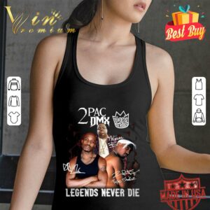 Original Biggie Smalls 2PAC DMX The Notorious BIG Tupac Shakur Legends Never Die Signatures Shirt 1