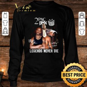 Original Biggie Smalls 2PAC DMX The Notorious BIG Tupac Shakur Legends Never Die Signatures Shirt 3