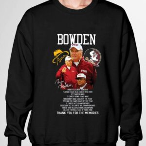 Best Bobby Bowden FSU Florida State Seminoles Signature Thank Memories Shirt 2