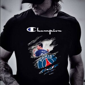 Premium Champion Lionel Messi Paris Saint Germain Torn Shirt 1