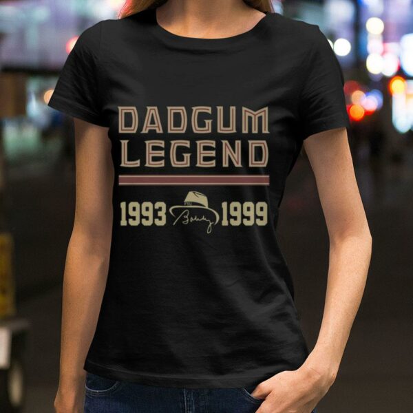 Best Dadgum Legend 1993-1999 RIP Bobby Bowden Florida State Seminoles Signature Shirt