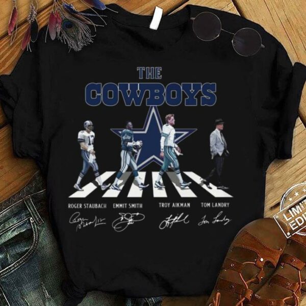 Hot Dallas Cowboys The Cowboys Abbey Road Signatures Tom Landry Shirt