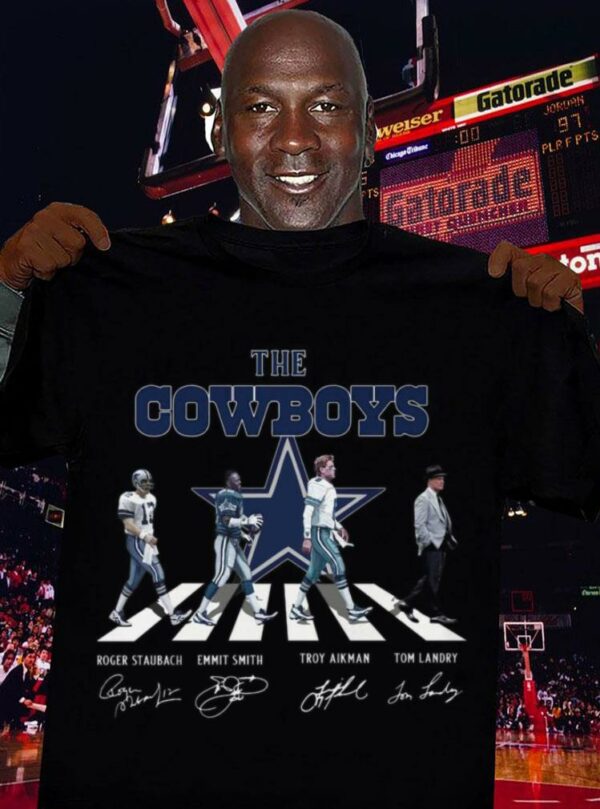 Hot Dallas Cowboys The Cowboys Abbey Road Signatures Tom Landry Shirt