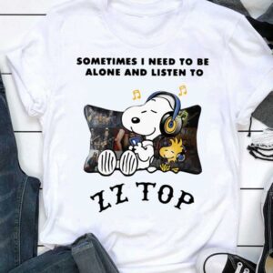 Best Dusty Hill Snoopy Sometimes i need to be alone and listen to ZZ Top band Shirt